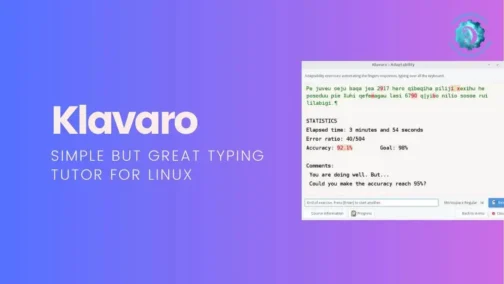 Klavaro Touch Typing Tutor